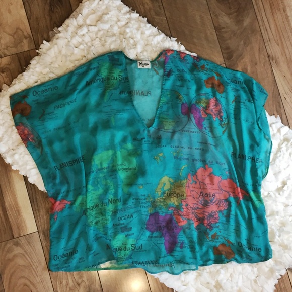 Show Me Your MuMu Tops - Show Me Your Mumu A Whole Mu World Map Peta Tunic