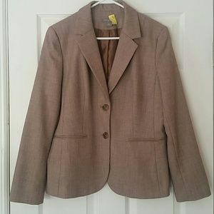 ***B2G1***ANN TAYLOR Brown & Tan Blazer