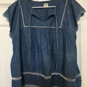 GAP chambray blouse XL