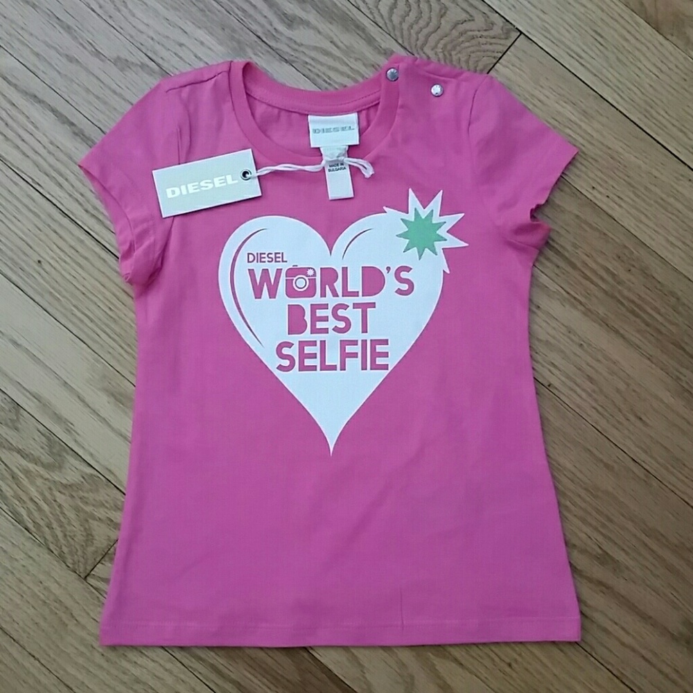 DIESEL NWT Pink Girl T-Shirt