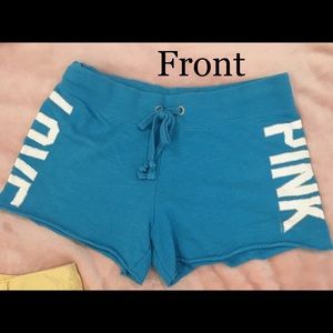 Blue " Love Pink " shorts Size: XS women's