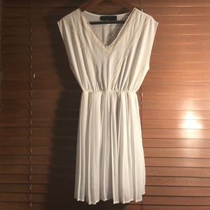 White embroidered dress