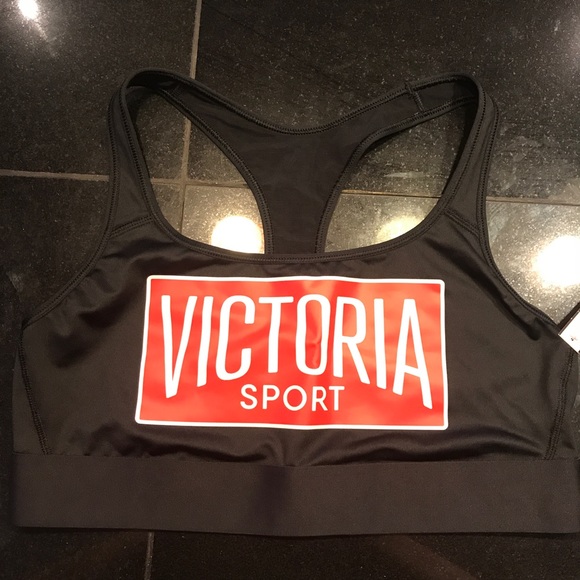 Victoria's Secret Red Logo Sports Bra Large - Picture 1 of 3