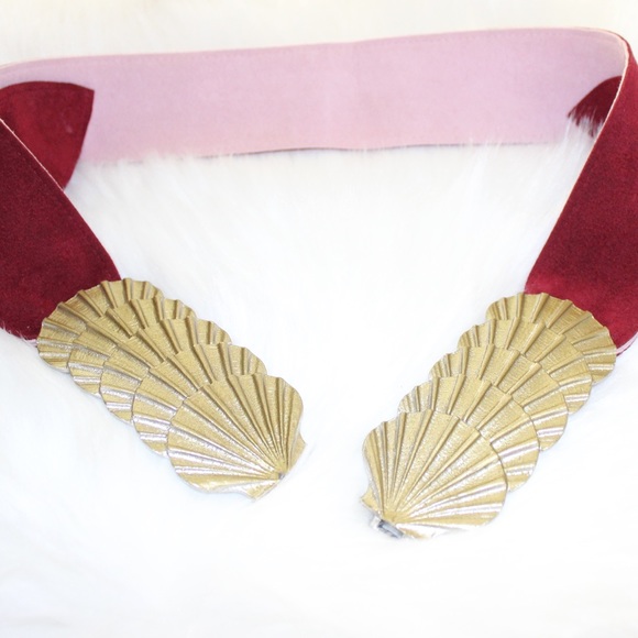 SOLD VTG Princess Mimi d Ni SeaShell Belt Buckle - Picture 4 of 6