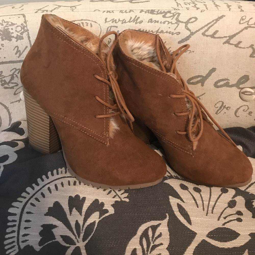 Brown booties