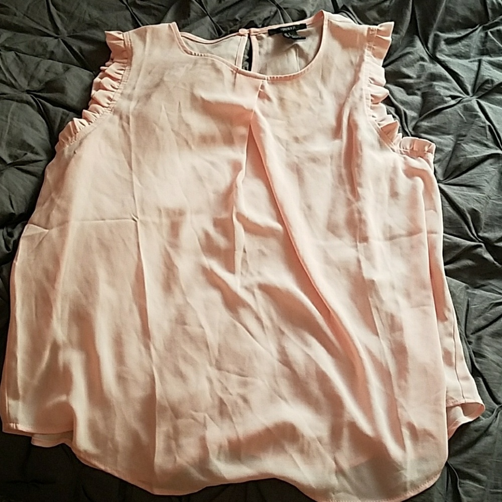 Porever 21 ruffled sleeveless blouse.