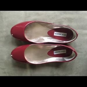 Steve Madden Maroon Patent P Haven Flats