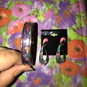 Bracelet and earrings set homemade