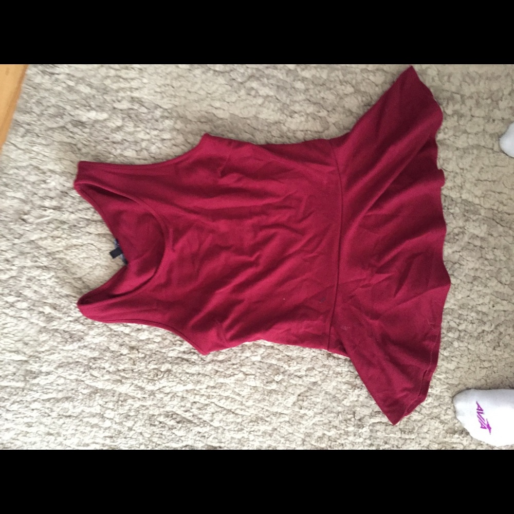 Peplum red skirt - medium