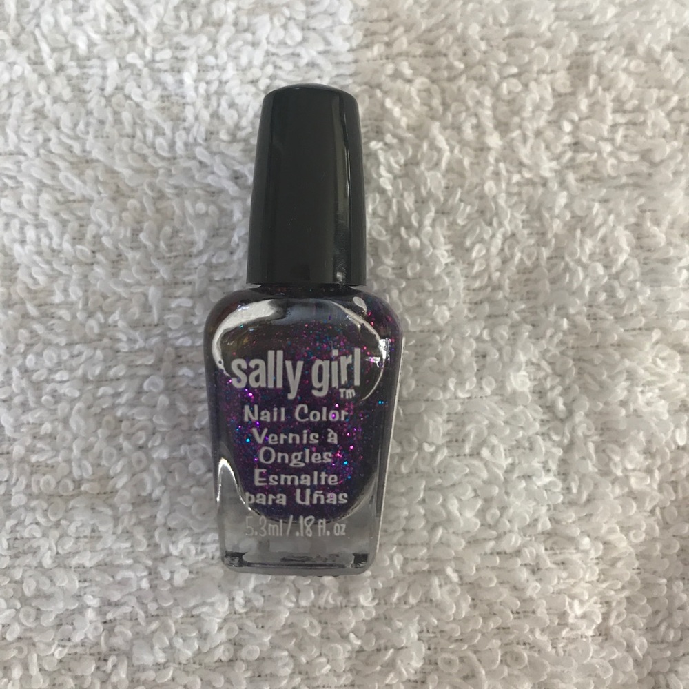 Glitter nail polish! Blue and purple!