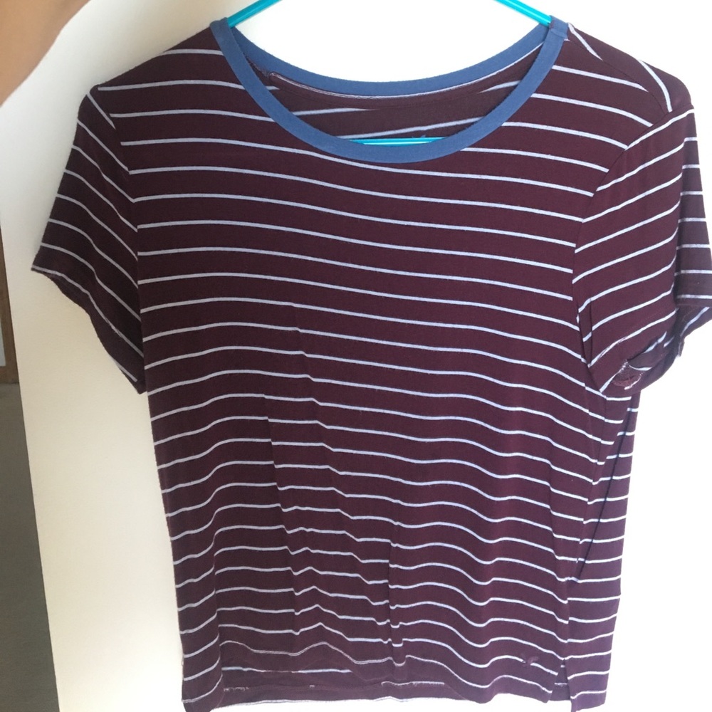 american eagle striped tee