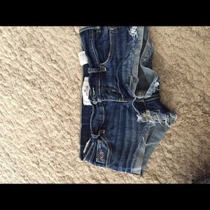 Hollister jean shorts, size 0