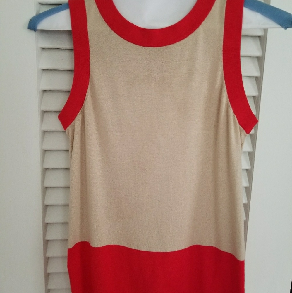 Kate Spade sleeveless block color blouse