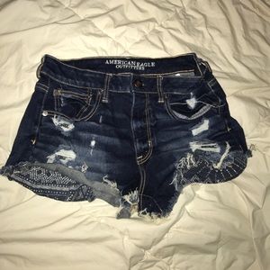 American Eagle Hi-Rise Festival Shorts