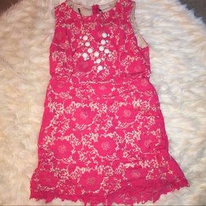 SALE‼️NY & Company Coral and Tan Lace Dress- 18