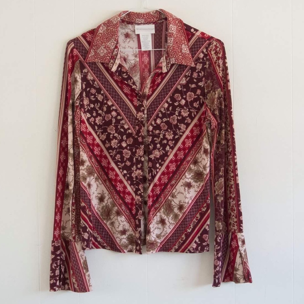 SALE❗️Vintage paisley print button down