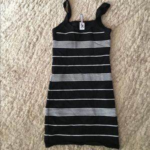 black and white tight dress, size small
