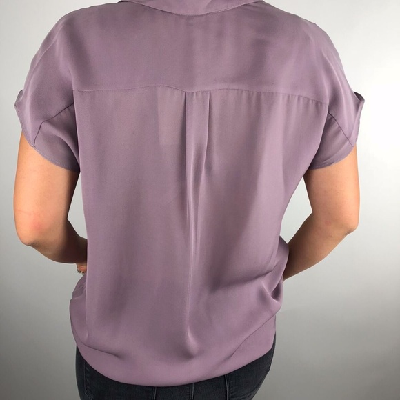 Tangerine Purple Silk Blouse NWT $169 - Picture 5 of 8