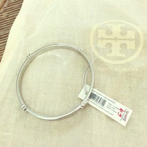 Tori Burch Silver Bangle