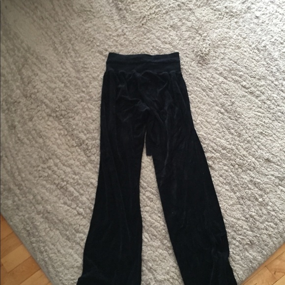 Velvet black sweat pants - size medium - Picture 3 of 3