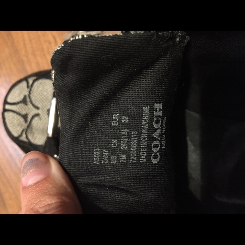 grey and black coach sneakers!