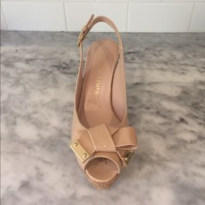 Stuart Weitzman Patent Leather Wedges
