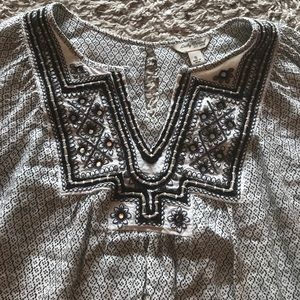 Lucky Brand Embroidered Blouse