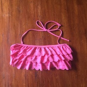 Pink Aerie ruffled bathing suit