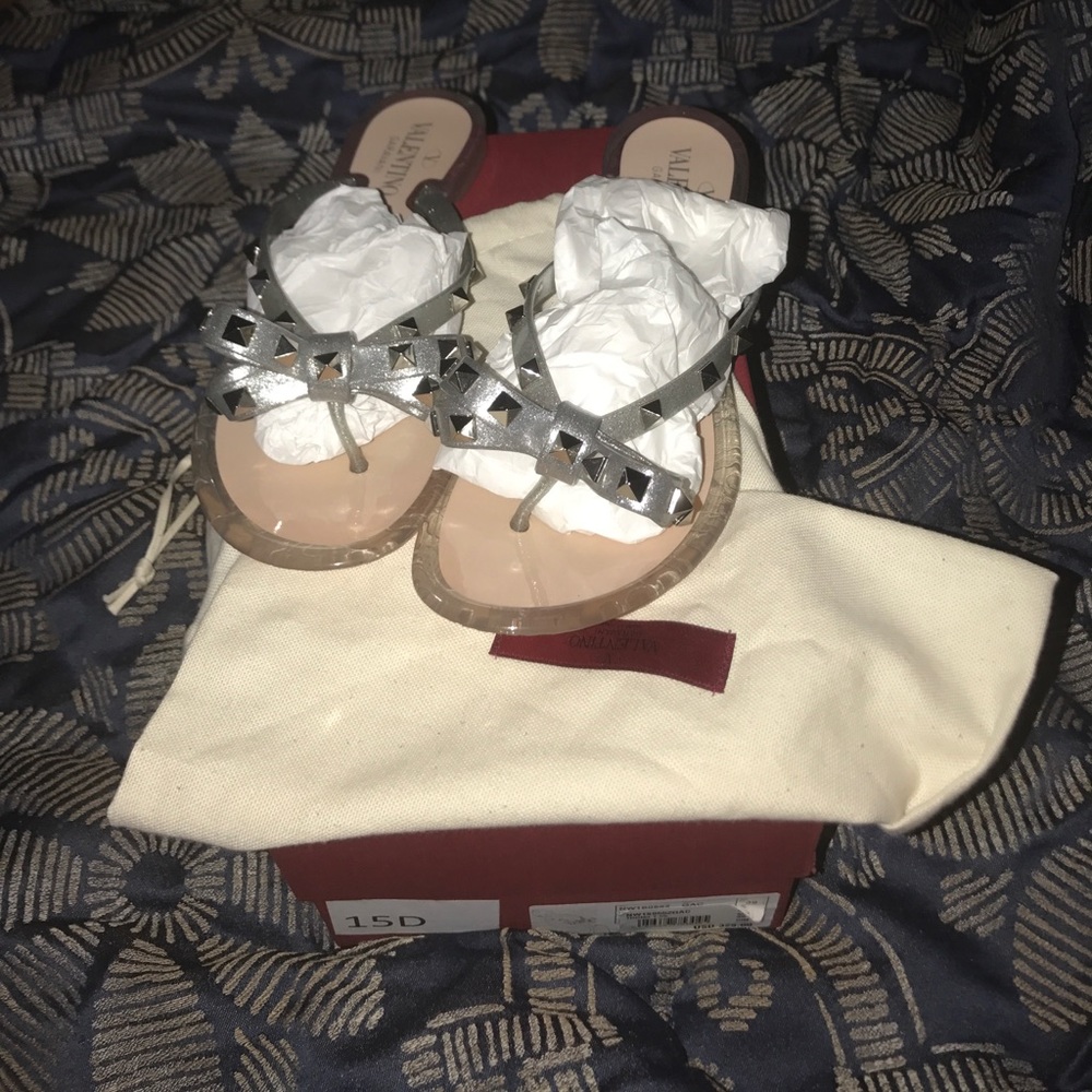 Brand new Valentino flip flops