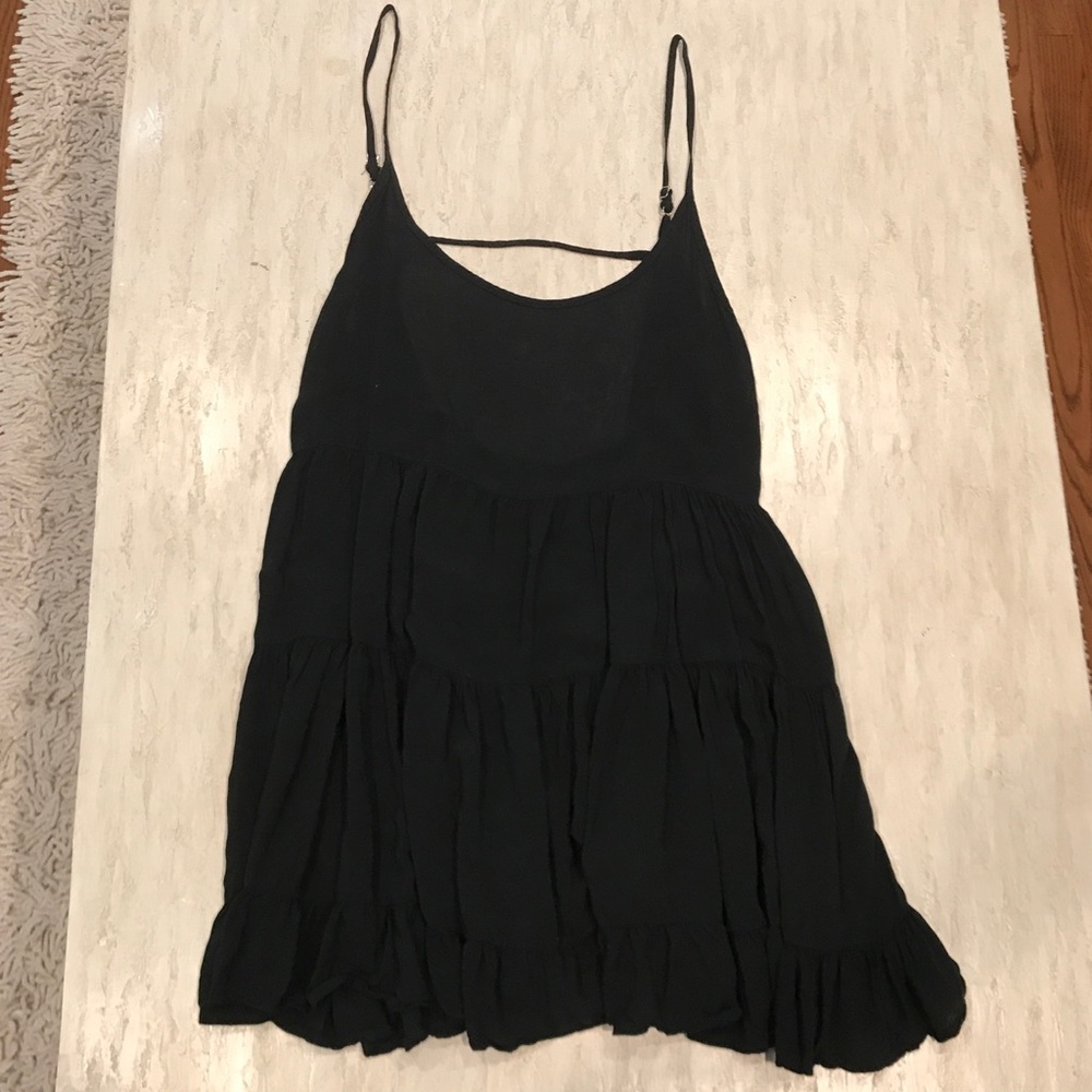 Brandy Melville Black Wavy Dress