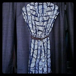 Rhapsody Blue print summer dress