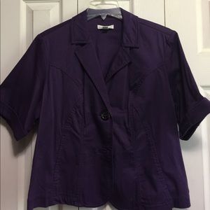 Cold Water Creek short sleeve blazer