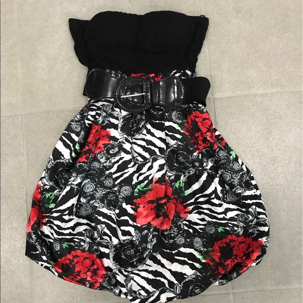 Zebra Print Cocktail Dress