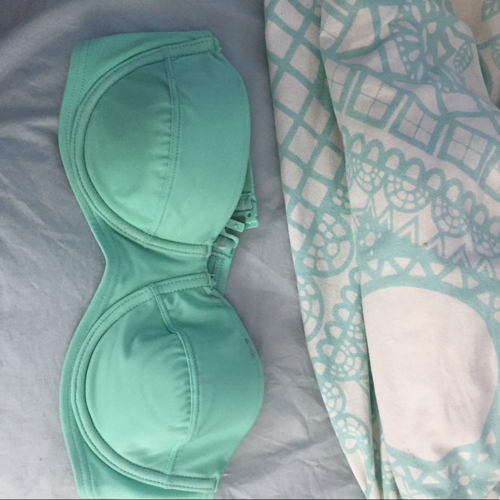 Out From Under bandeau bikini top, mint green