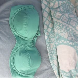 Out From Under bandeau bikini top, mint green