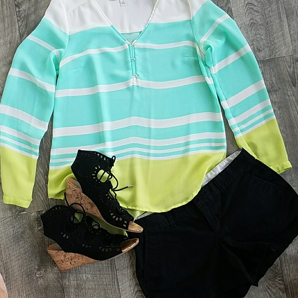 LC Lauren Conrad//  Sheer blouse