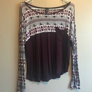 Aztec print shirt