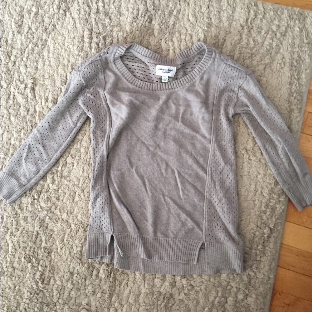 American eagle tan sweater