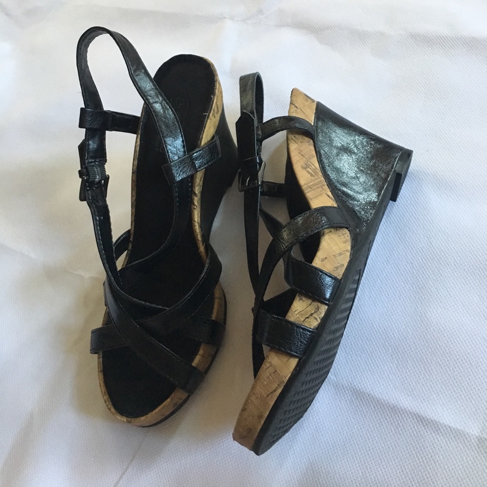 Aerology Wedges~ Black & Fabulous~ Size 7 1/2 💋💋 - Picture 5 of 8