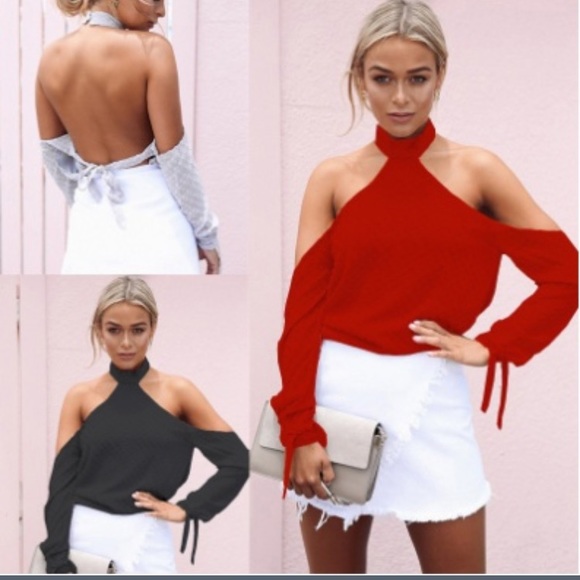 Tops - NWT black off the shoulder sexy top