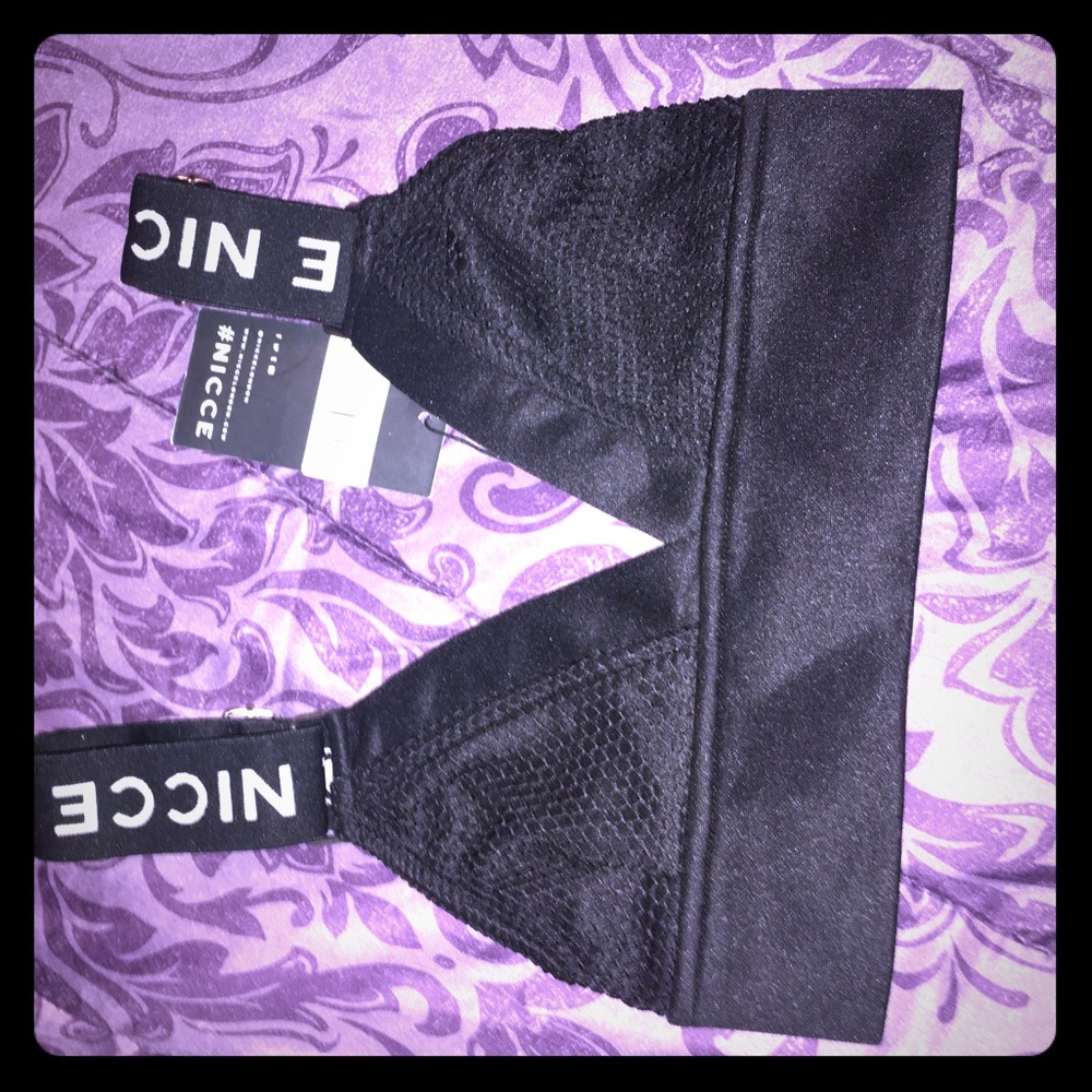 Nicce Etna Bralet black