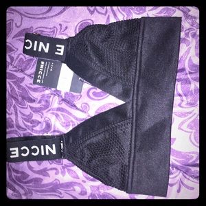 Nicce Etna Bralet black