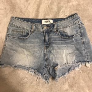 Victoria Secret pink jean shorts