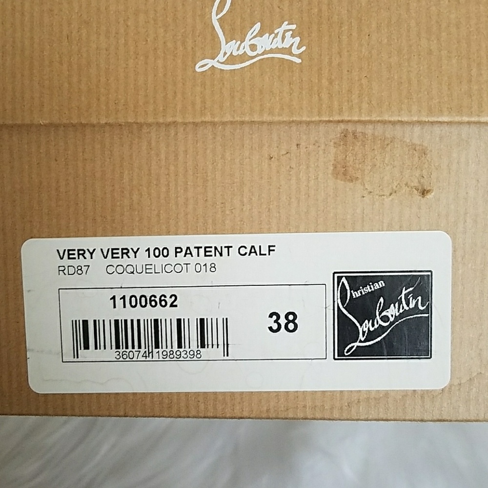 !SOLD! Christian Louboutin Peep Toe Wedges - Picture 5 of 5