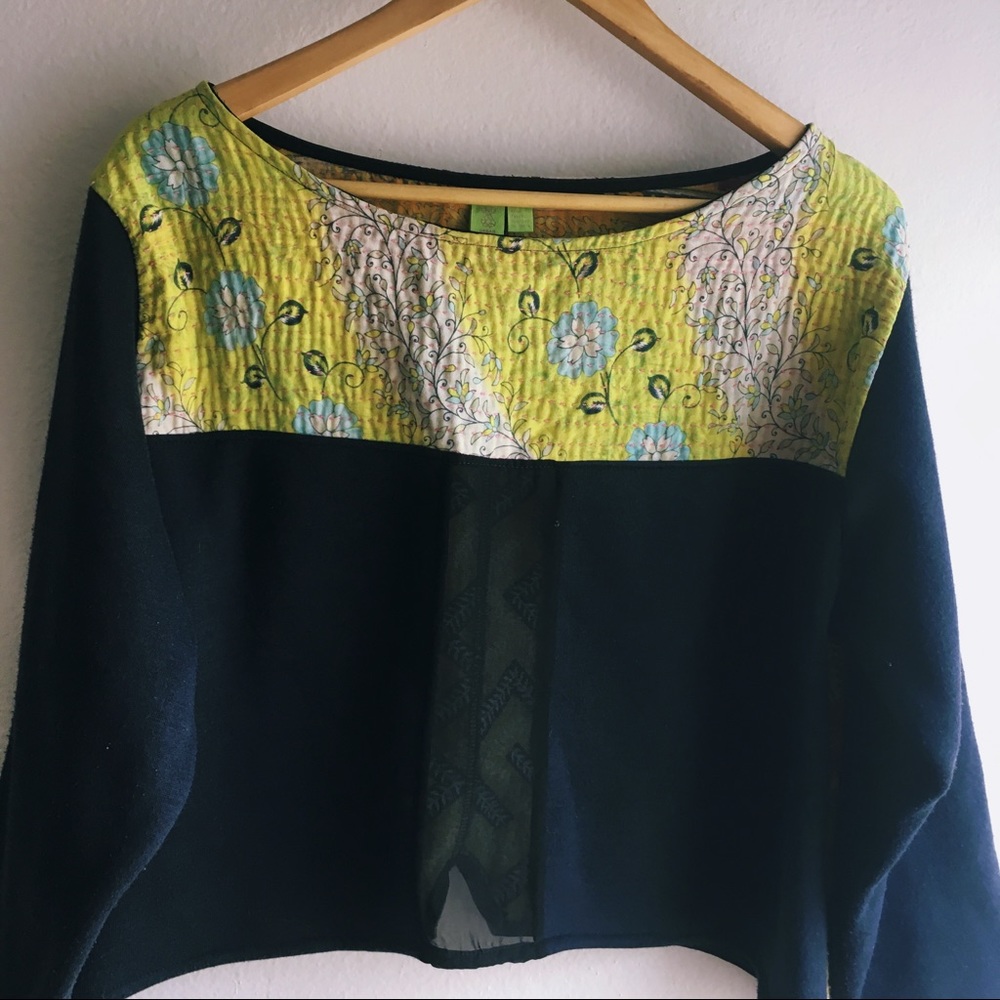 Quilted Sweater Top