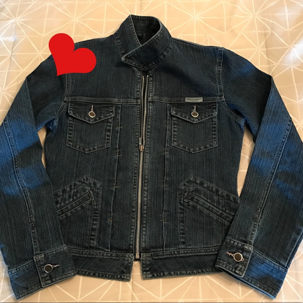 Zipped Jean Jacket by Silver Hawk - Picture 2 of 8