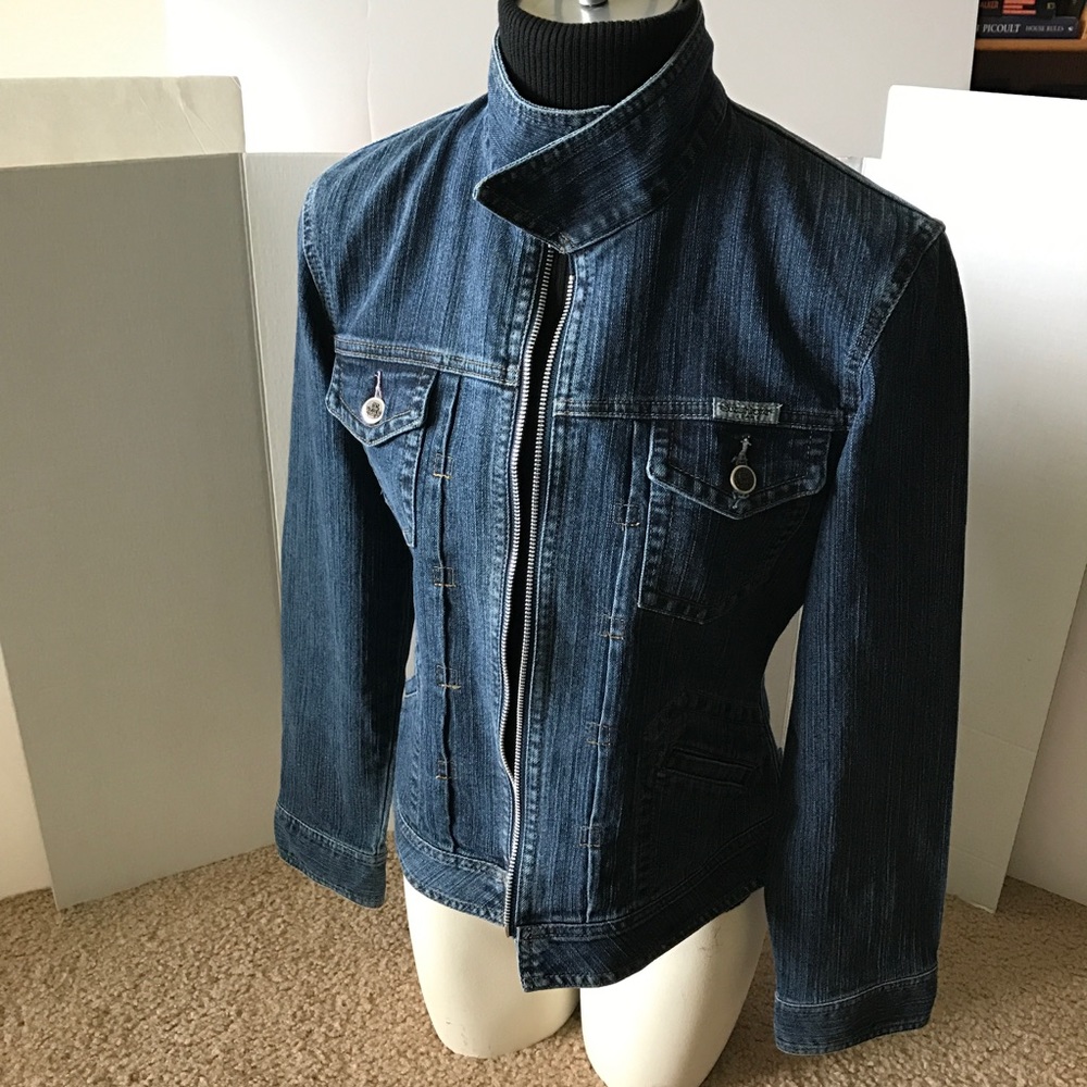 Zipped Jean Jacket by Silver Hawk