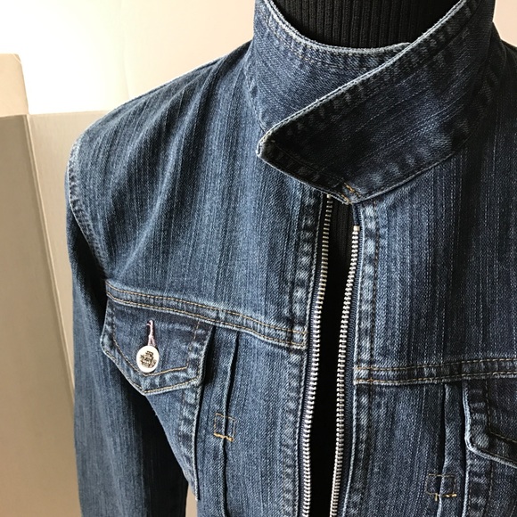 Zipped Jean Jacket by Silver Hawk - Picture 4 of 8