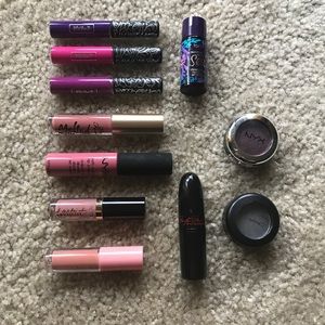 Bundle of different makeup brands