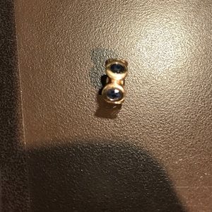 14k spacer with sapphires